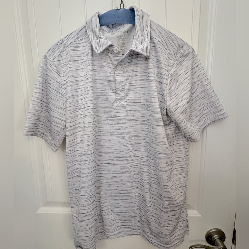 Men's Gray jockey Polo Shirt size small